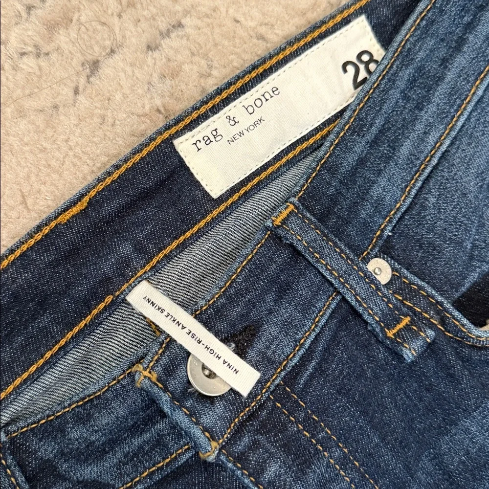 Rag & Bone Nina High-Rise Ankle Skinny Jeans - Picture 3 of 8